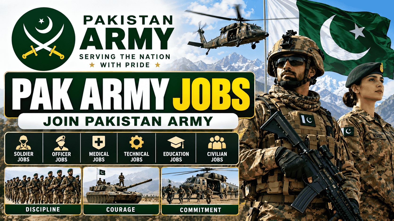 Pakistan Army Jobs Recruitment Poster 1