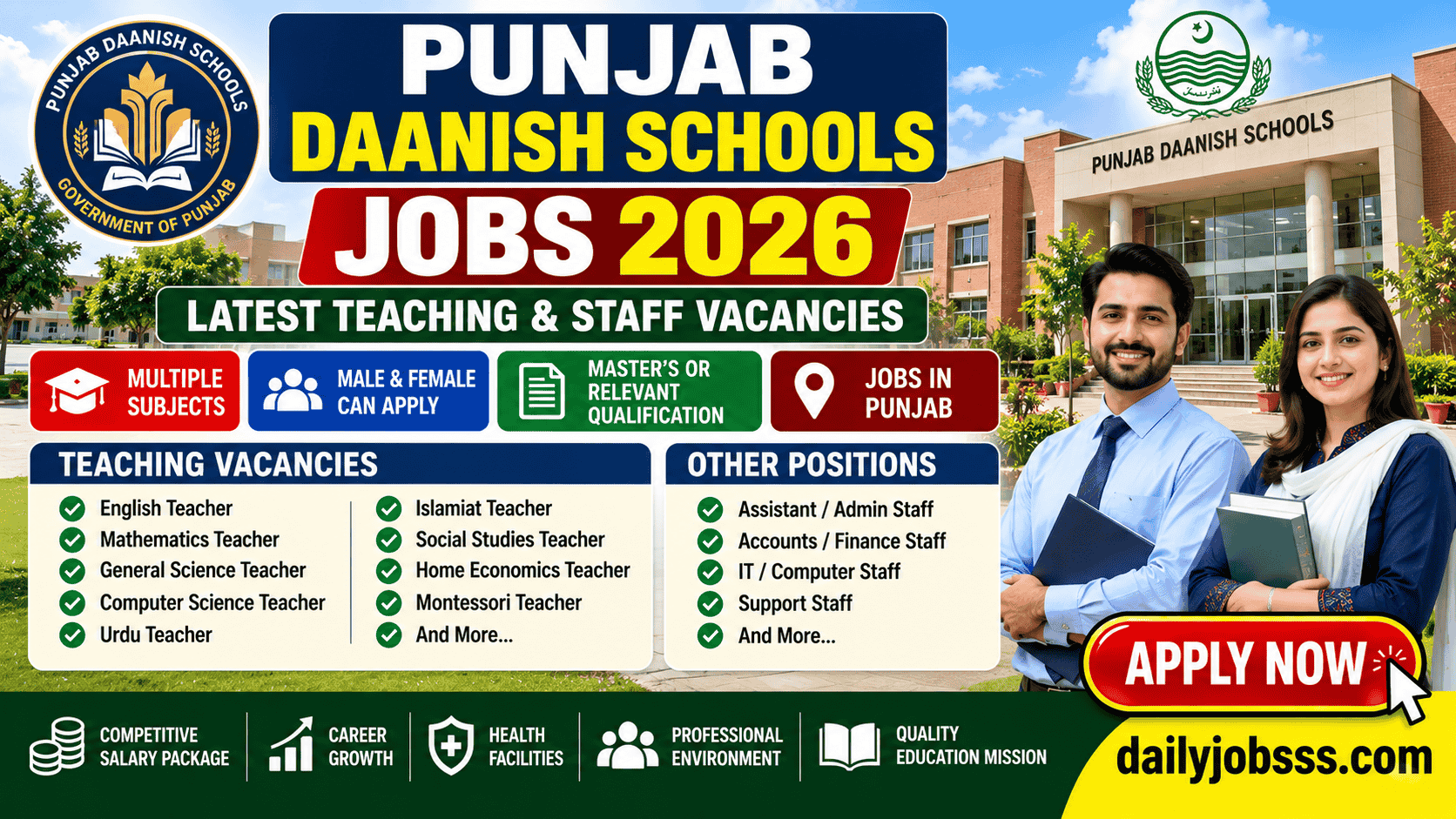 Punjab Daanish Schools Jobs 2026 1